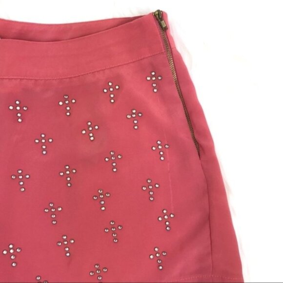 Umgee High Waist Cross Coral Shorts - Picture 4 of 7